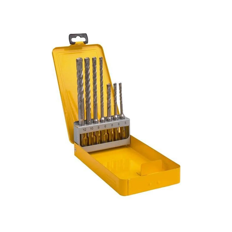 Dewalt Power Tools ELITE SDS+ Full Head Carbide 4 Cutter Drill Bit Set, 7 Piece