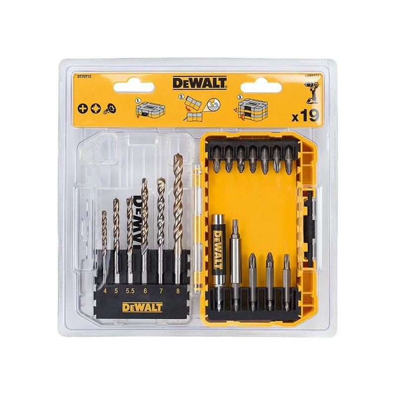 Dewalt Power Tools DT70712 Extreme Masonry Drill Drive Set, 19 Piece