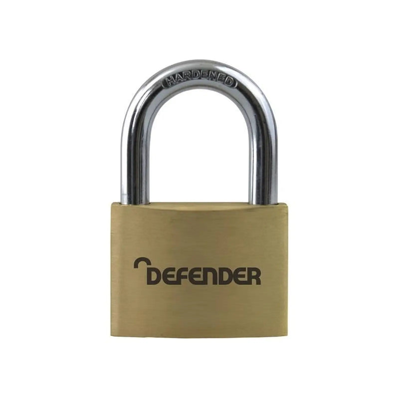 DEFENDER Brass Padlock 50mm Keyed Alike Heavy Duty