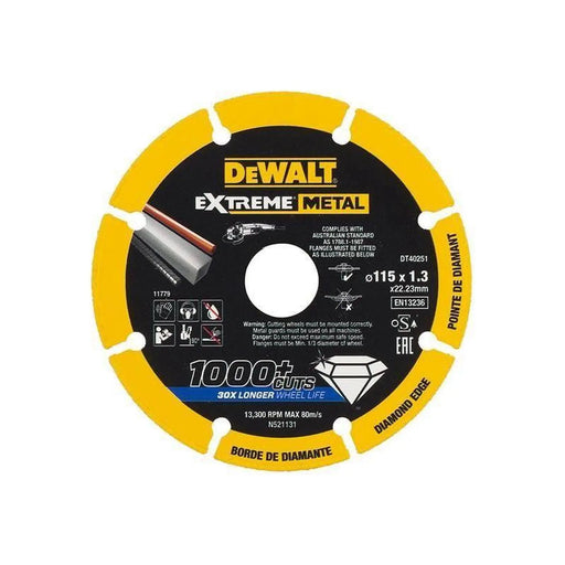 Dewalt DT40251 Extreme Diamond Metal Cutting Disc