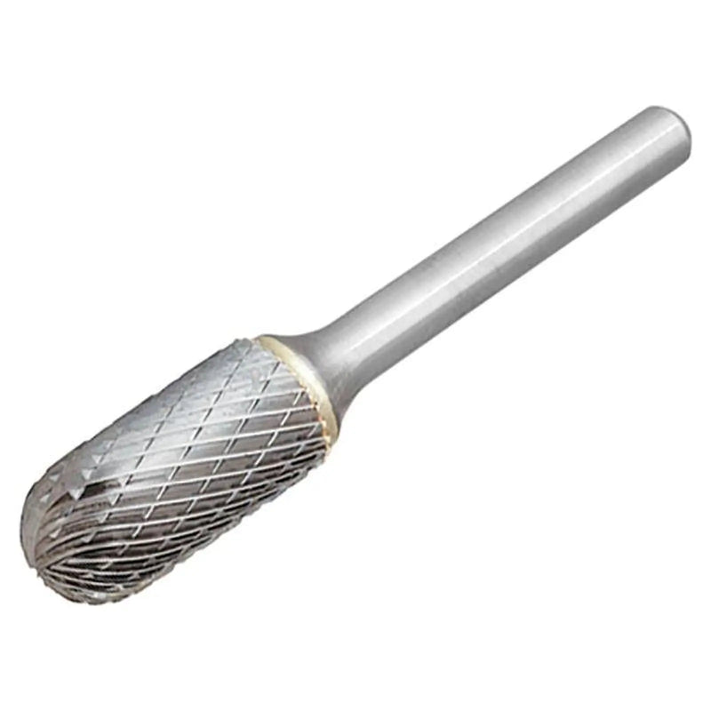 Dormer Solid Carbide Bright Rotary Burr Ball Nosed Cylinder 9.6 x 6mm