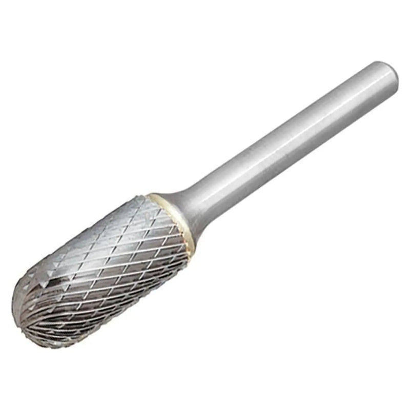 Dormer Solid Carbide Bright Rotary Burr Ball Nosed Cylinder 6 x 6mm
