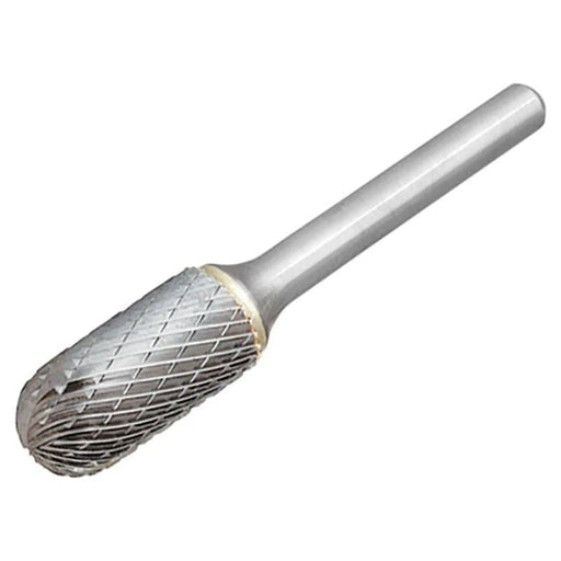 Dormer Solid Carbide Bright Rotary Burr Ball Nosed Cylinder 8 x 6mm