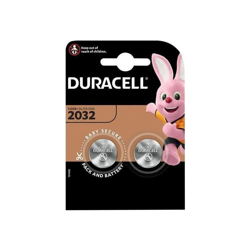 Duracell CR2032 Coin Lithium Battery (Pack 2)