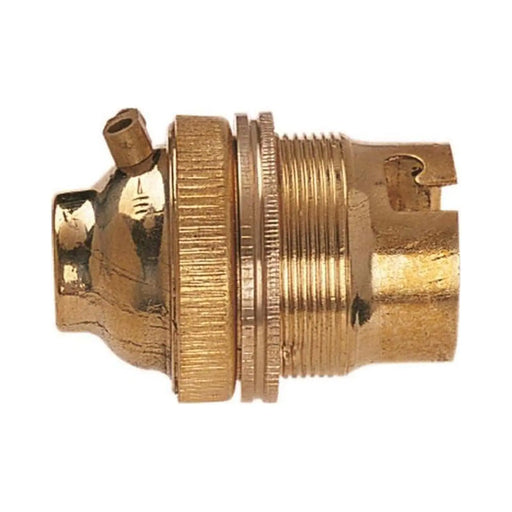 Dencon Brass 1/2in Unswitched Lamp Holder