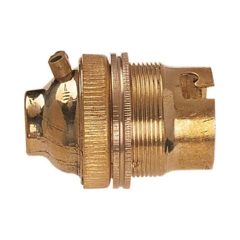 Dencon Brass 1/2in Unswitched Lamp Holder