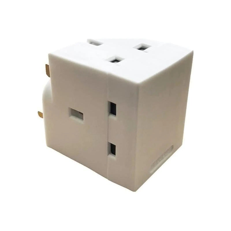 Dencon 3 Way Adaptor 13A Fused UK Electrical