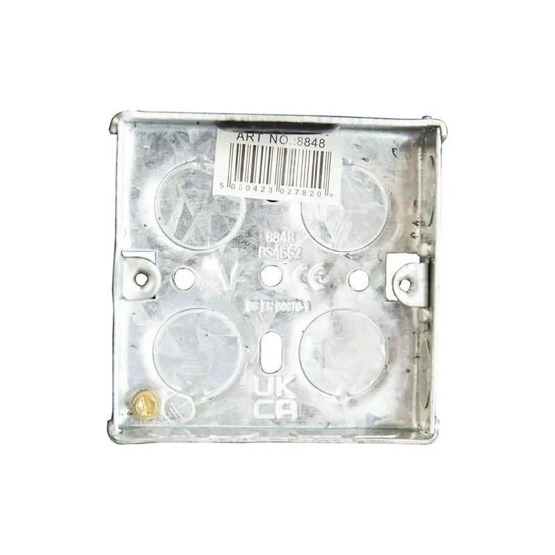 Dencon 1-Gang Metal Back Box for Electrical Wiring