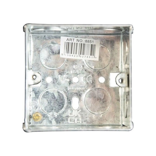 Dencon Metal Back Box 1-Gang 47mm Electrical Fitting
