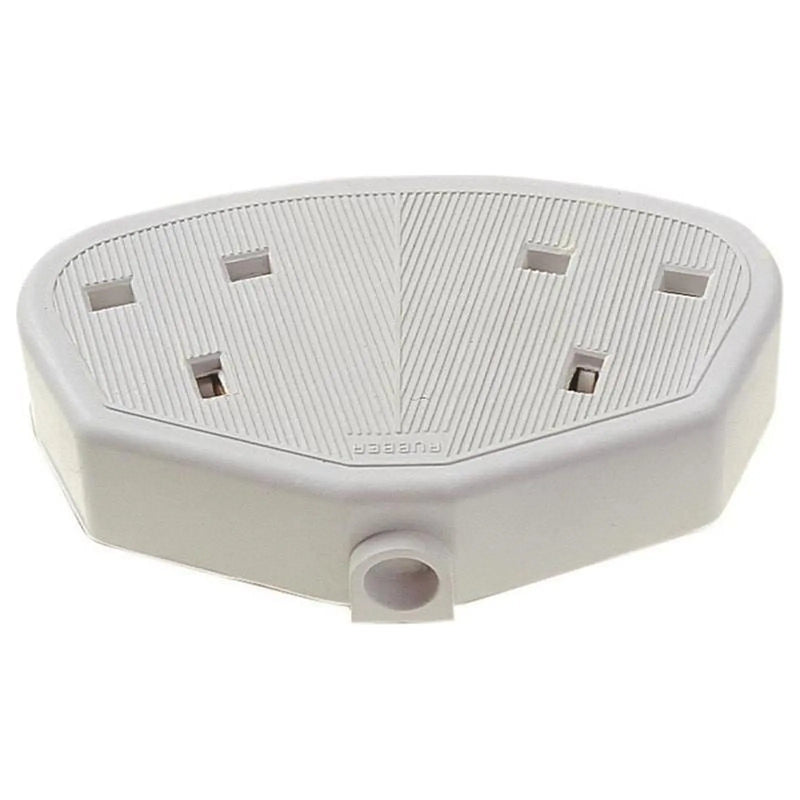 Dencon 13A 2-Gang Rubber Trailing Socket