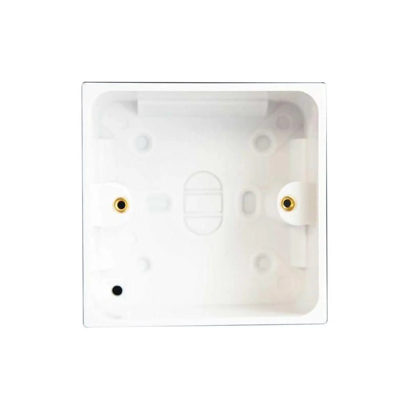 Dencon 1-Gang 25mm Pattress Box - Professional Quality