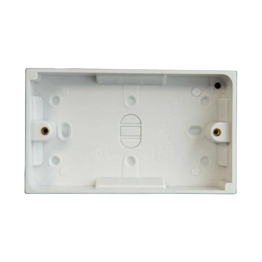 Dencon 2-Gang Pattress Box 25mm Electrical Fitting
