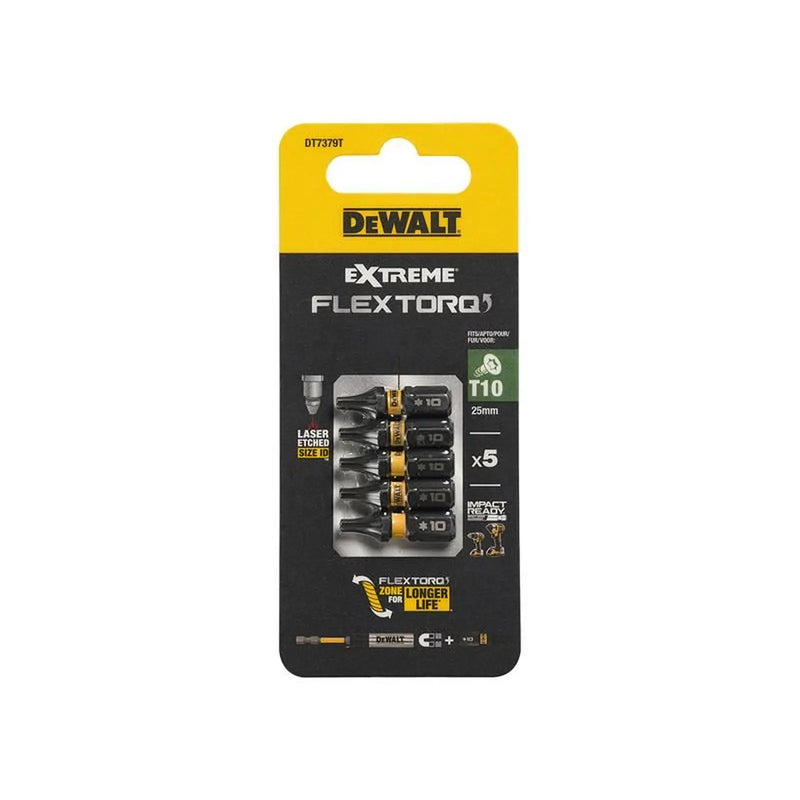 DeWALT Power Tools DeWalt Power Screwdriver Bit Set T10 Heavy Duty