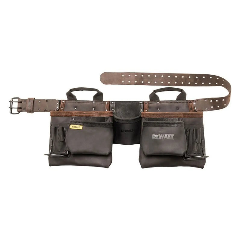 DeWalt Storage Pro Leather Tool Apron Heavy Duty