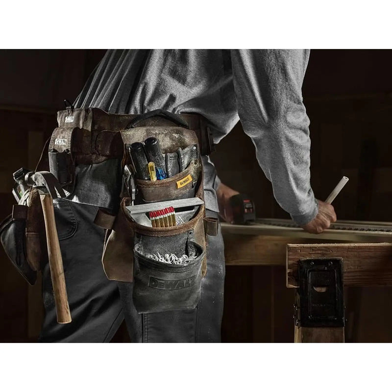 DeWalt Storage Pro Leather Tool Rig - Heavy Duty Quality