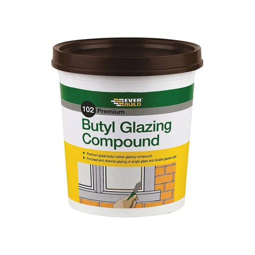 Everbuild Sika 102 Butyl Glazing Compound Brown 2kg