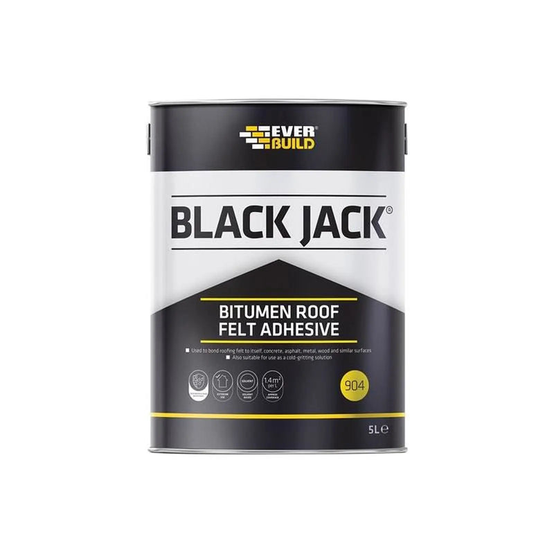 Everbuild Sika Black Jack® 904 Bitumen Roof Felt Adhesive 5 litre