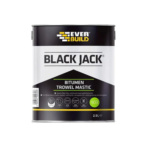 Everbuild Sika Black Jack® 903 Bitumen Trowel Mastic 2.5 litre