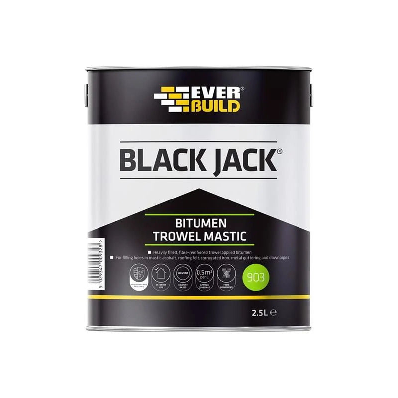 Everbuild Sika Black Jack® 903 Bitumen Trowel Mastic 2.5 litre