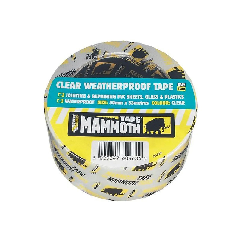 Everbuild Sika Weatherproof Tape 50mm x 10m Clear