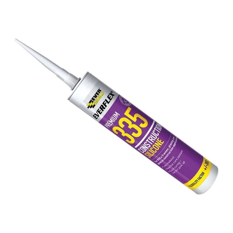 Everbuild Sika Everflex® 335 Construction Silicone Grey 295ml