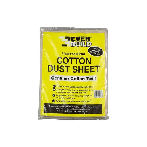 Everbuild Sika Cotton Dust Sheet 3.6 x 2.7m