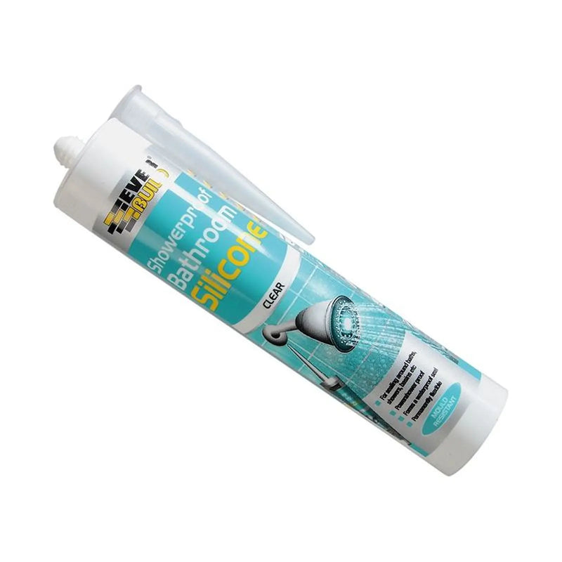 Everbuild Sika Showerproof Bathroom Silicone Translucent 280ml