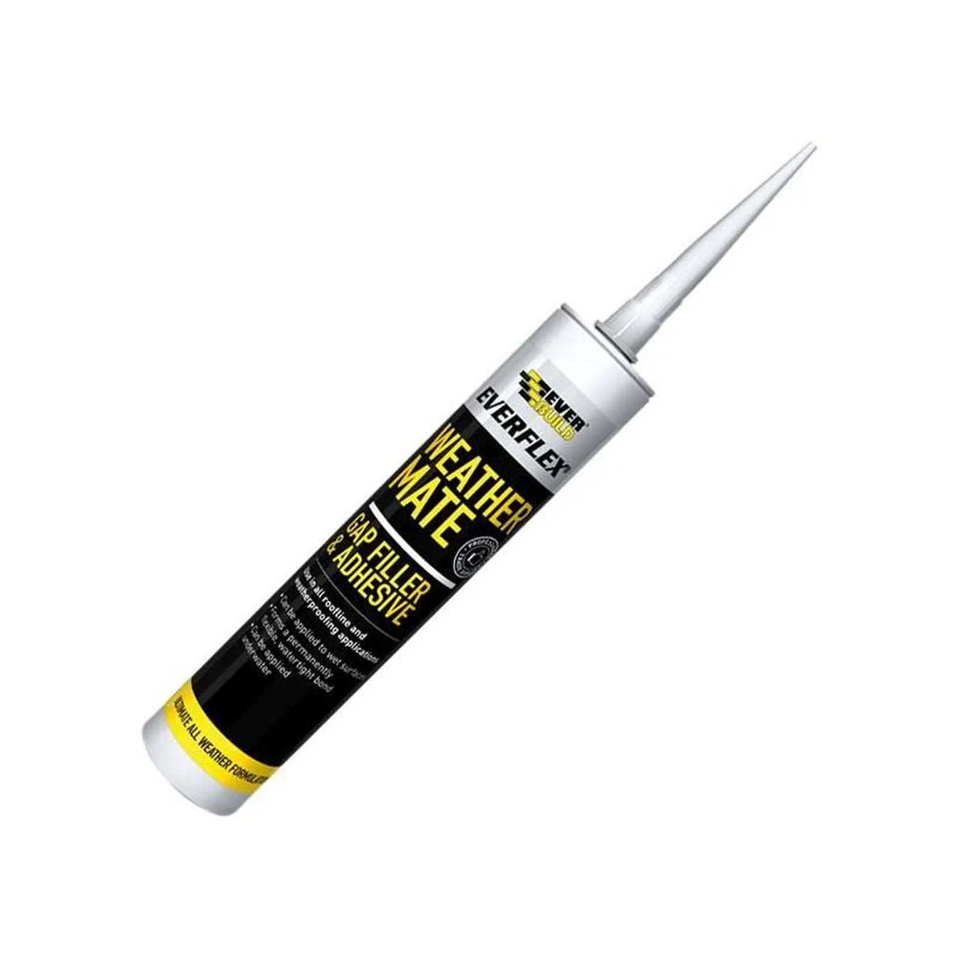 Everbuild Sika Weather Mate Multi-Use Gap Filler & Adhesive White 295ml