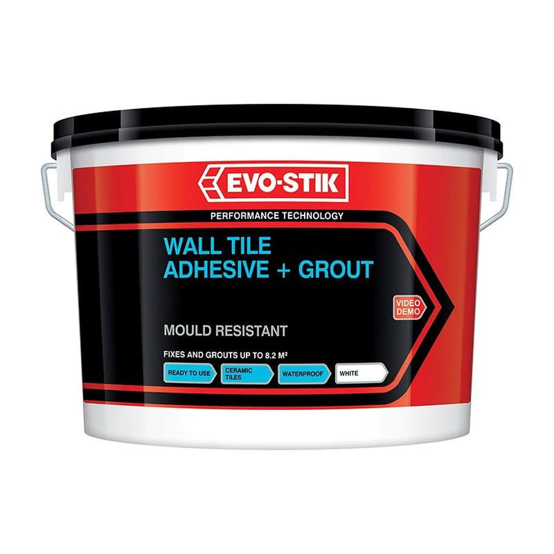 Evo-Stik Mould Resistant Wall Tile Adhesive & Grout 2.5 litre