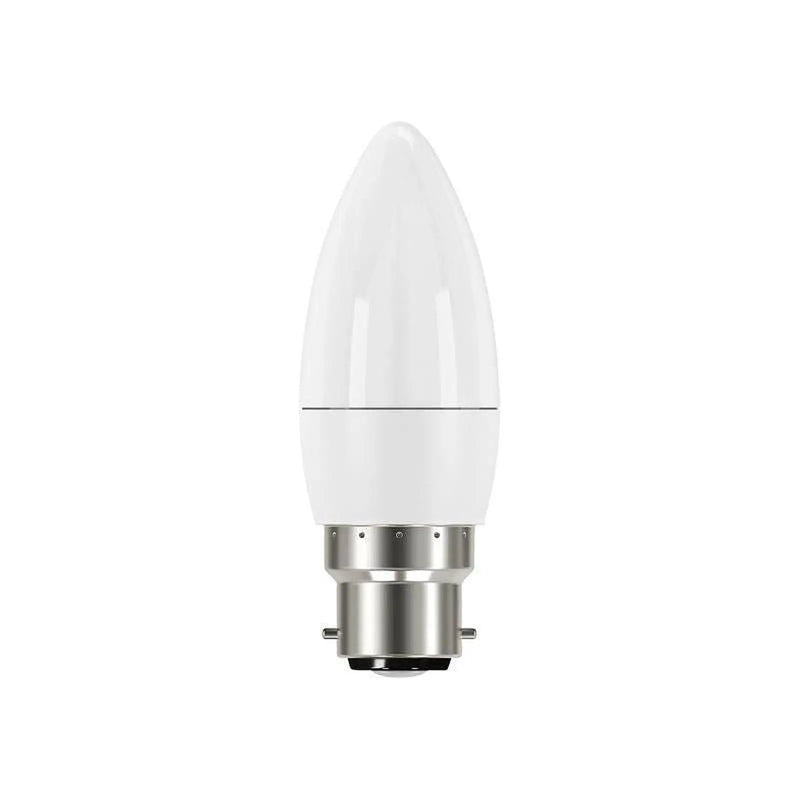 Energizer® LED BC (B22) Opal Candle Non-Dimmable Bulb, Warm White 470 lm 5.2W