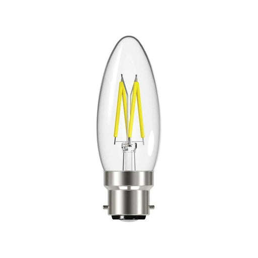 Energizer® LED BC (B22) Candle Filament Non-Dimmable Bulb, Warm White 470 lm 4W
