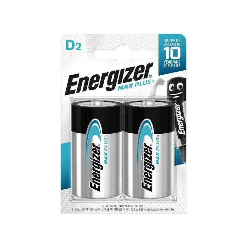 Energizer® MAX PLUS™ D Alkaline Batteries (Pack 2)