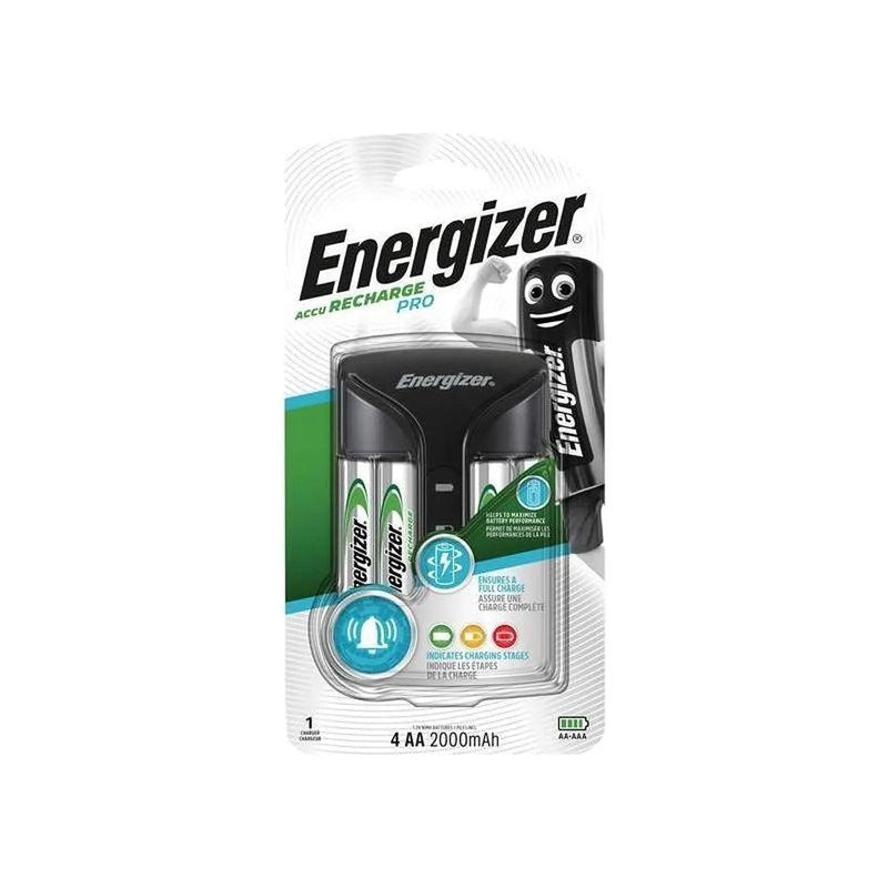 Energizer® Pro Charger plus 4 x AA 2000 mAh Batteries