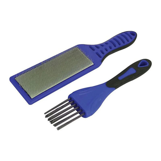Faithfull 2 Piece File Card Brush Kit