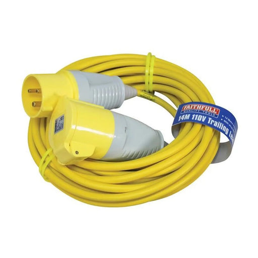 Faithfull Power Plus Trailing Lead 110V 32A 2.5mm Cable 14m