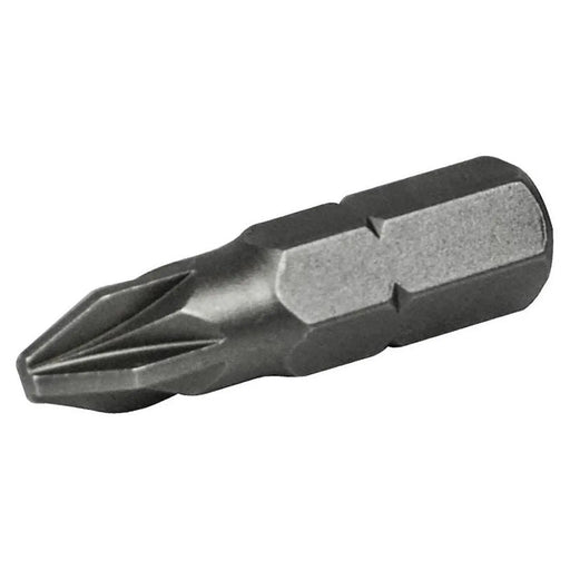 Faithfull Pozi S2 Grade Steel Screwdriver Bits PZ1 x 25mm (Pack 3)