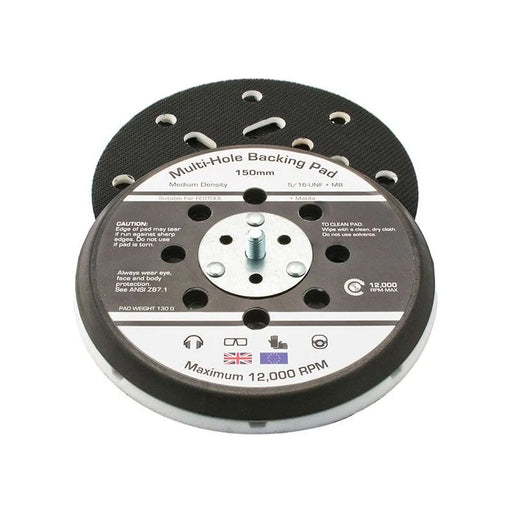 Flexipads World Class Dual Action Sander Pad 150mm GRIP® Multi 5/16 UNF +M8