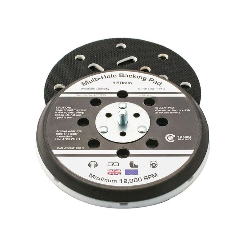 Flexipads World Class Dual Action Sander Pad 150mm GRIP® Multi 5/16 UNF +M8