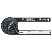 Faithfull Prestige Mitre Saw Protractor Black Aluminium