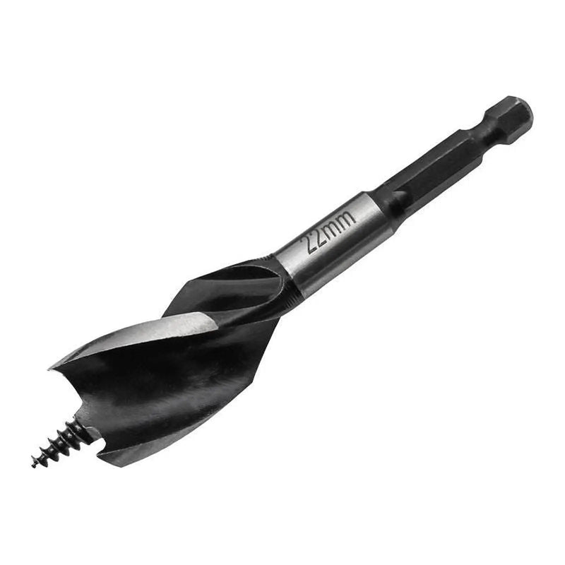 Faithfull Tri-Point Speed Auger Bit 22mm Stubby