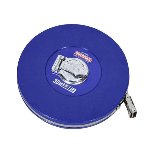 Faithfull Rounded Long Tape 30m/100ft (Width 13mm)
