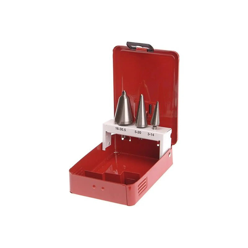 Faithfull HSS Taper Drill Bit Set of 3