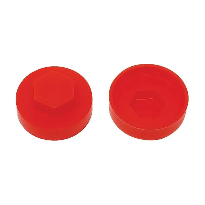 Forgefix TechFast Cover Cap Poppy Red 16mm (Pack 100)