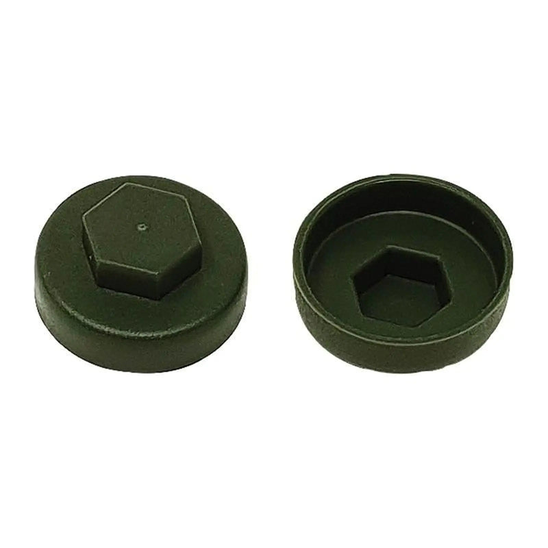 Forgefix TechFast Cover Cap Olive Green 16mm (Pack 100)