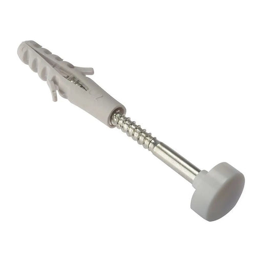 Forgefix W.C. Fixing Kit White Cap M6 x 80mm (1 Pair)