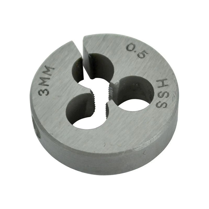 Faithfull HSS Straight Flute Split Die M3 x 0.5, 13/16in OD