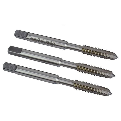Faithfull HSS Straight Flute Tap Set M5 x 0.8, 3 Piece