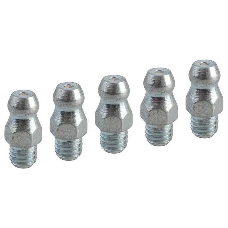 Faithfull Grease Nipple Straight M6 x 1.0 (Pack 5)