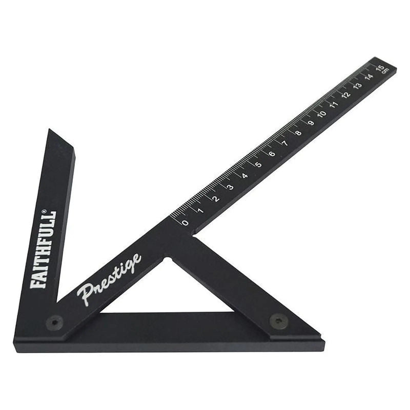 Faithfull Prestige Centre Finder Gauge Black Aluminium 150mm