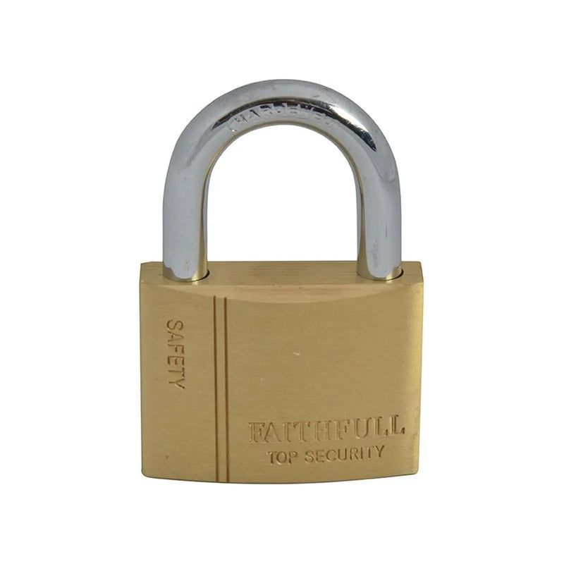 Faithfull Brass Padlock 50mm 3 Keys